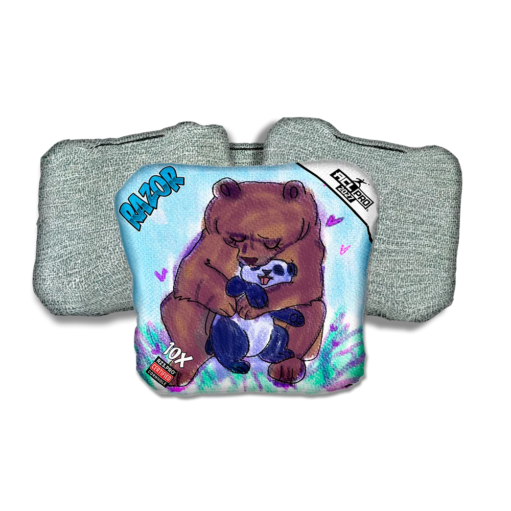 10 X PRO Bear Hug Light Back Cornhole Bags