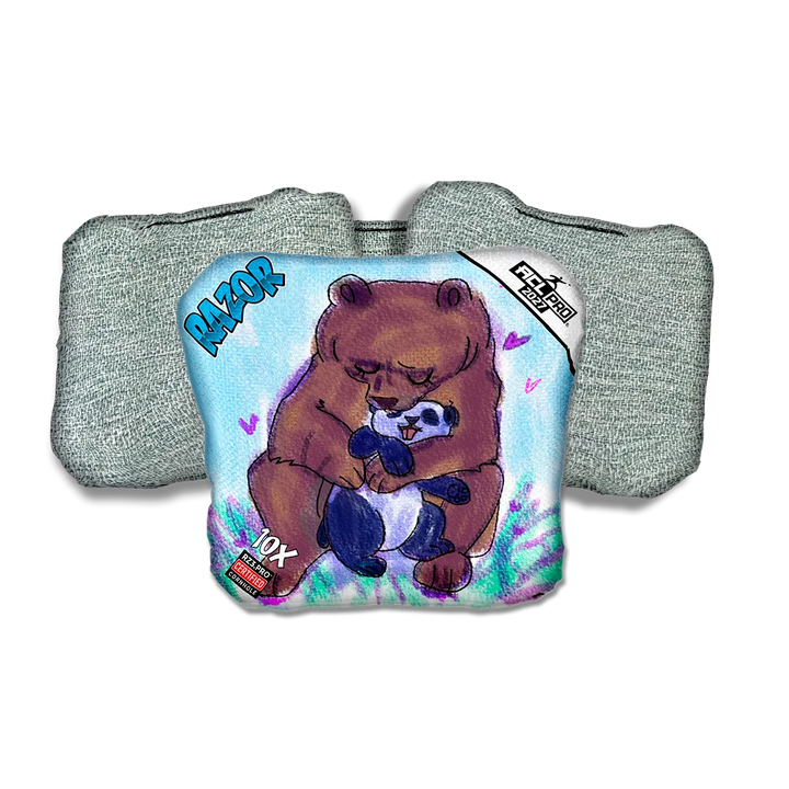 10 X PRO Bear Hug Light Back Cornhole Bags