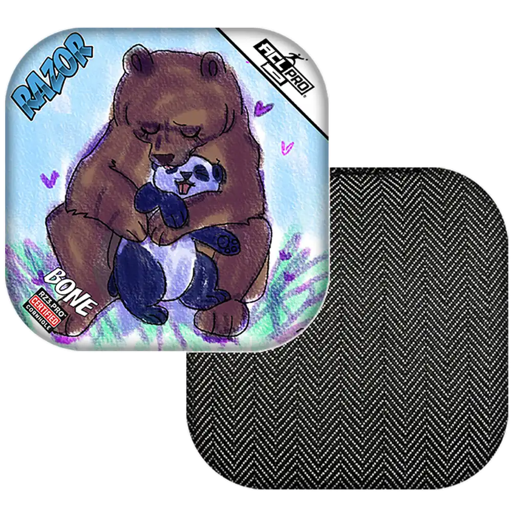 Bone | Bear Hug | ACL PRO Razor Cornhole Bags
