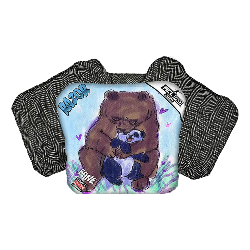 Bone | Bear Hug | ACL PRO Razor Cornhole Bags