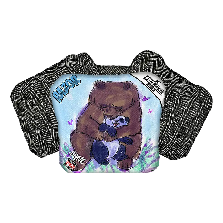 Bone | Bear Hug | ACL PRO Razor Cornhole Bags