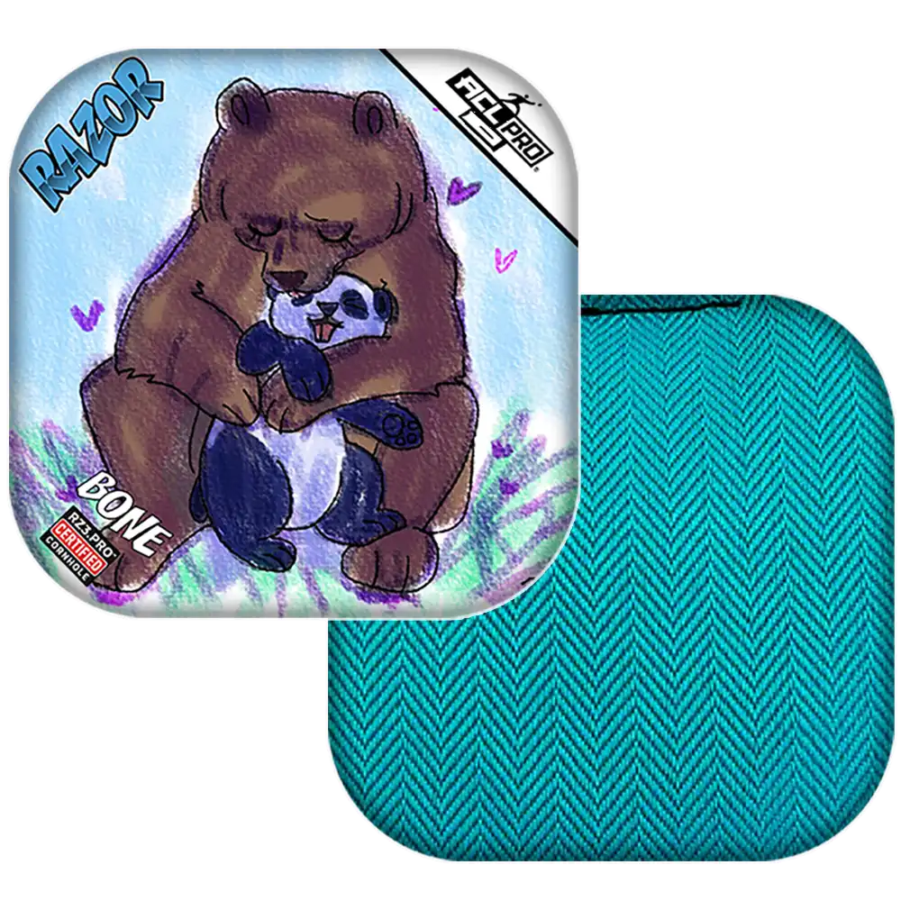 Bone | Bear Hug | ACL PRO Razor Cornhole Bags