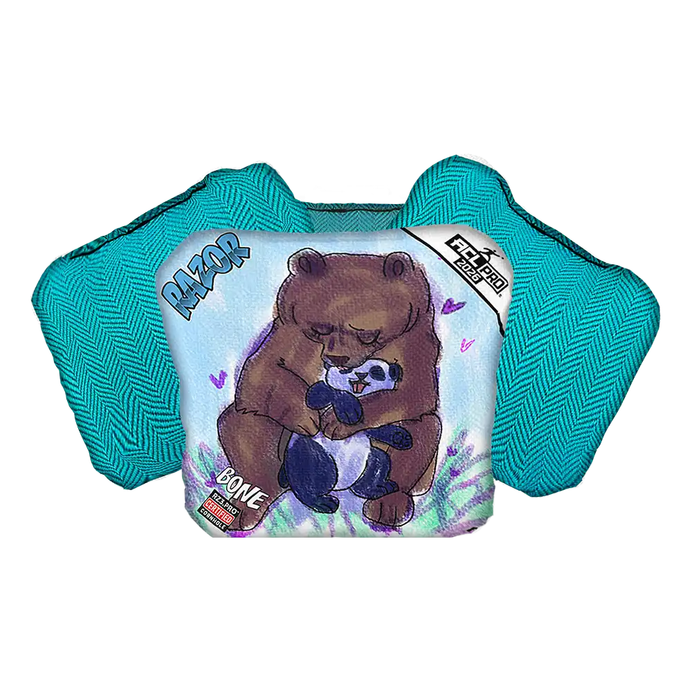 Bone | Bear Hug | ACL PRO Razor Cornhole Bags