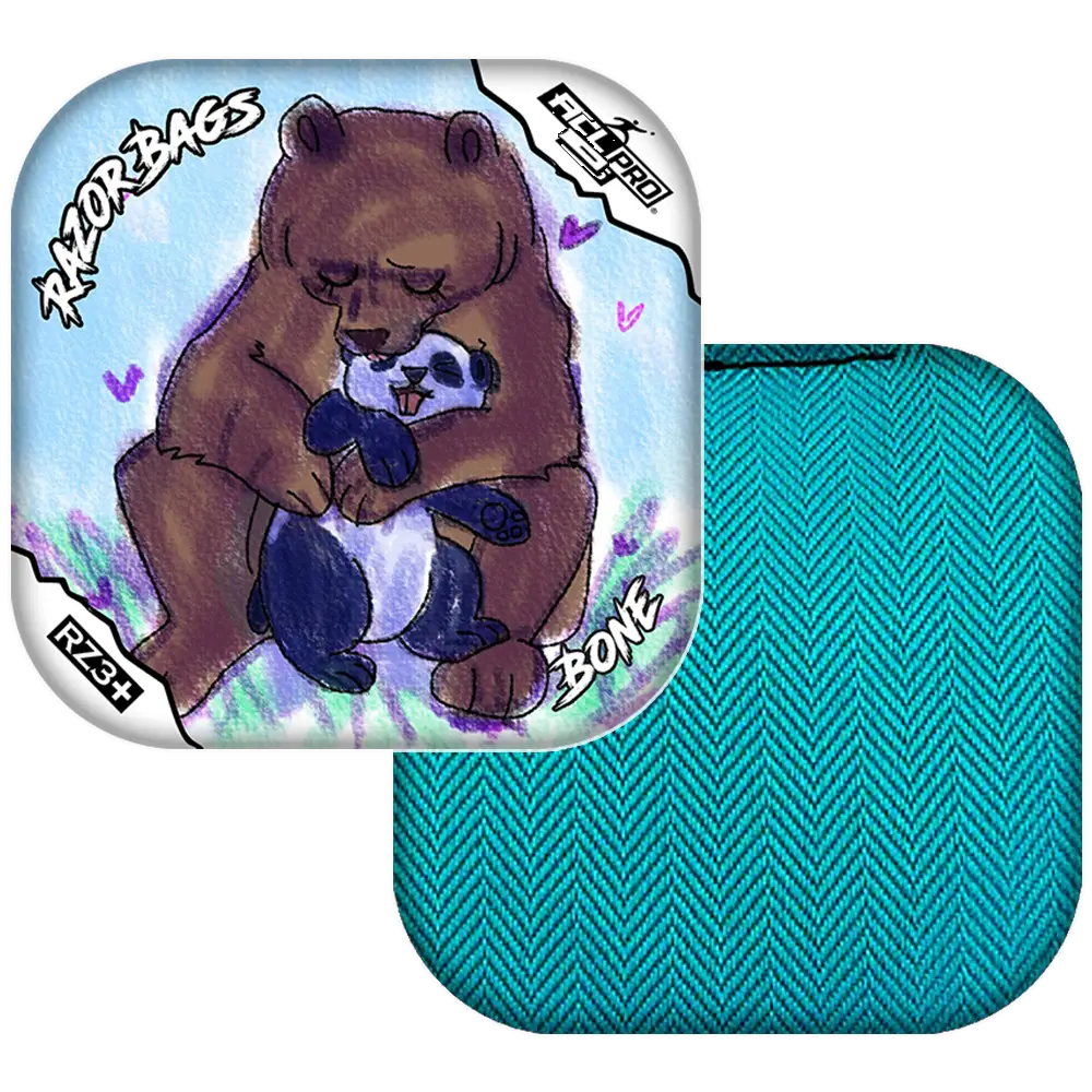 Bone | Bear Hug | ACL PRO Razor Cornhole Bags