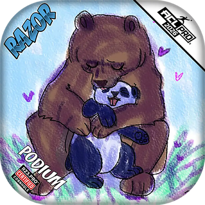 Podium | Bear Hug | ACL PRO Razor Cornhole Bags
