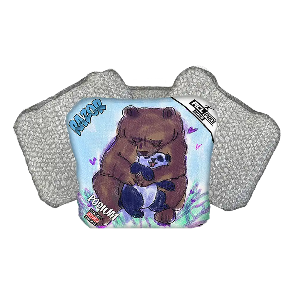 Podium | Bear Hug | ACL PRO Razor Cornhole Bags