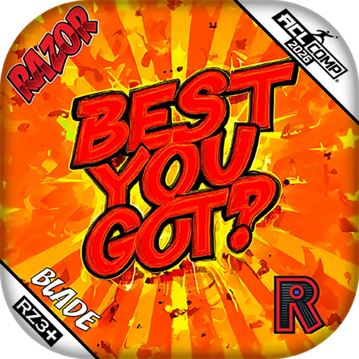 Product packaging with 'Best You Got?' text on a vibrant orange and yellow background