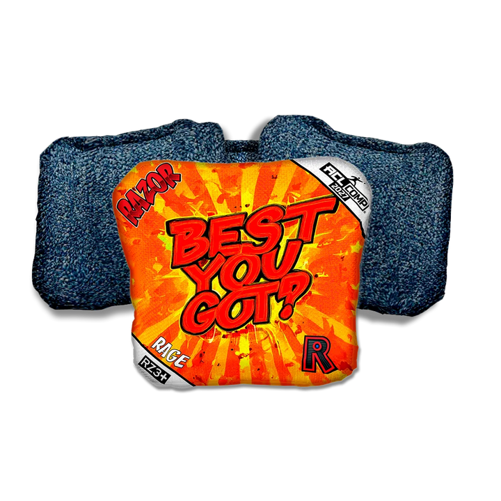 Rage COMP Best You Got Blue Back Cornhole Bags