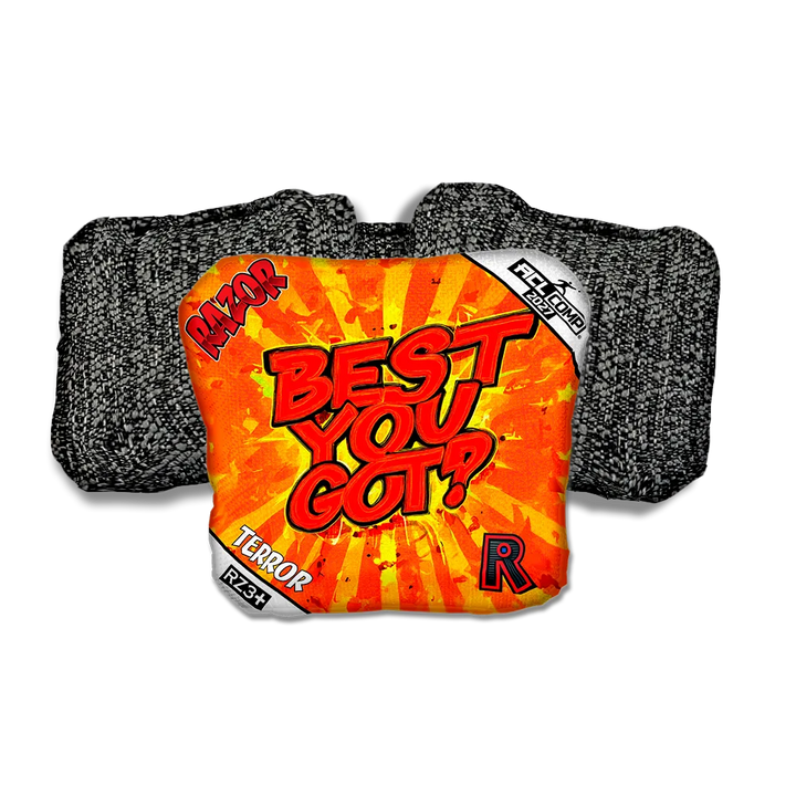 Terror COMP Best You Got Black Back Cornhole Bags