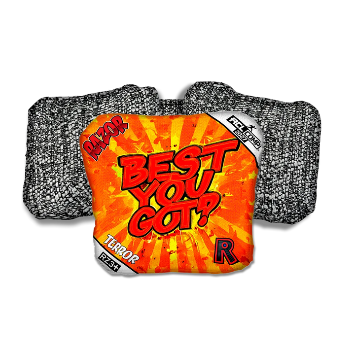 Terror COMP Best You Got Salt Pepper Back Cornhole Bags