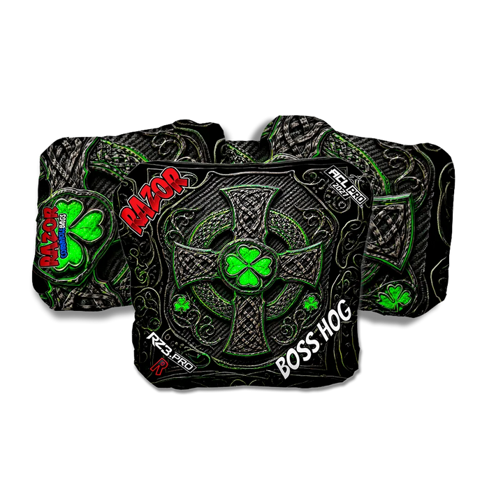 Boss Hog PRO Black Clover Cornhole Bags