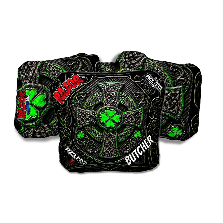 Butcher PRO Black Clover Cornhole Bags