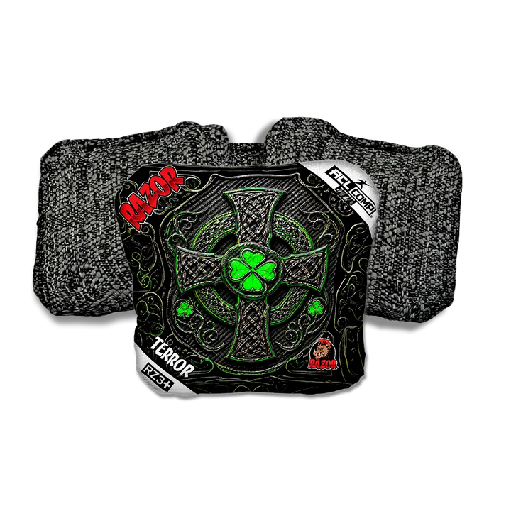 Terror COMP Black Clover Black Back Cornhole Bags