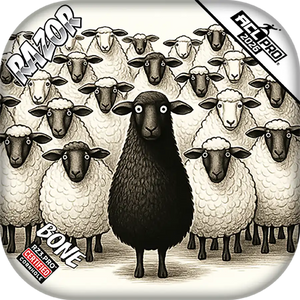 Bone | Black Sheep | ACL PRO Razor Cornhole Bags