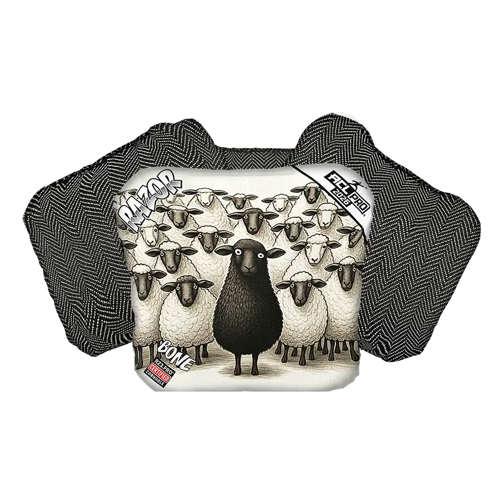 Bone | Black Sheep | ACL PRO Razor Cornhole Bags