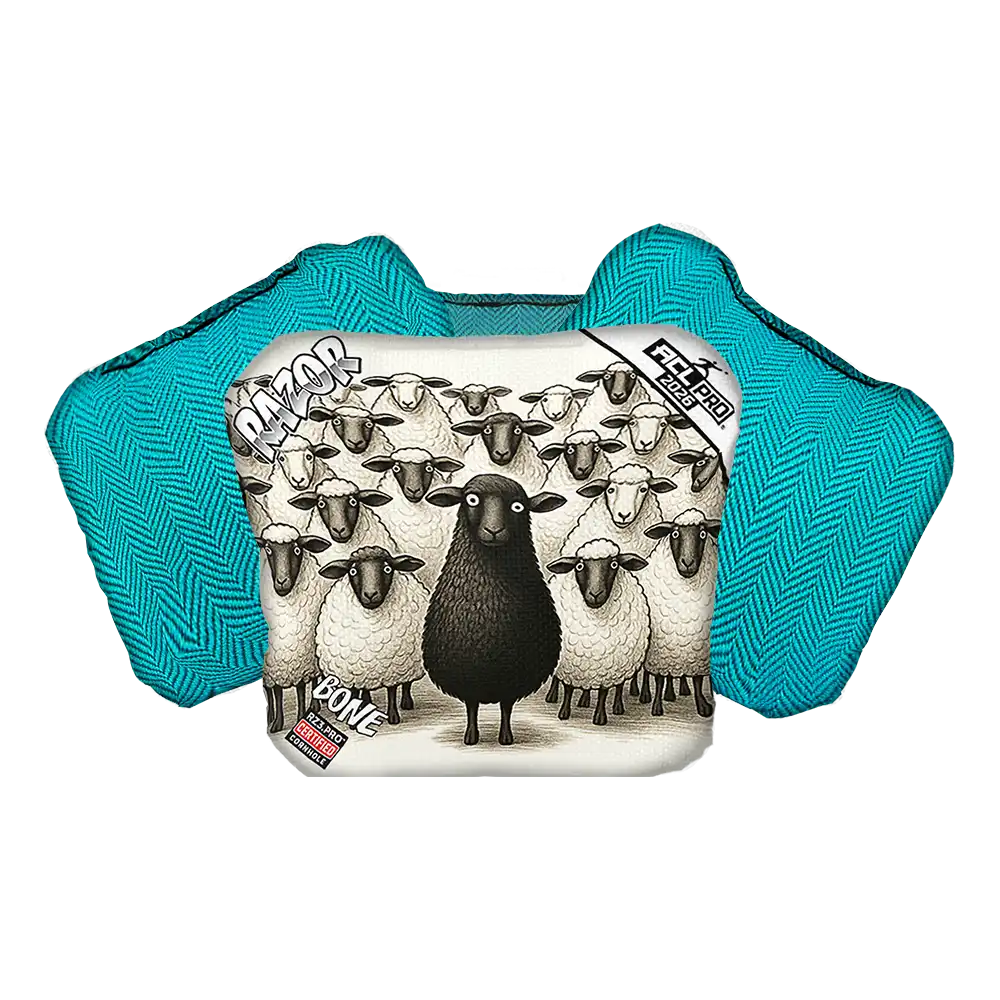 Bone | Black Sheep | ACL PRO Razor Cornhole Bags