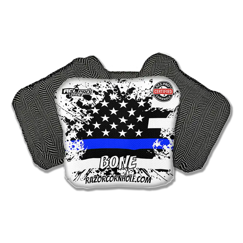 Bone PRO | Blue Line Flag | ACL PRO Razor Cornhole Bags