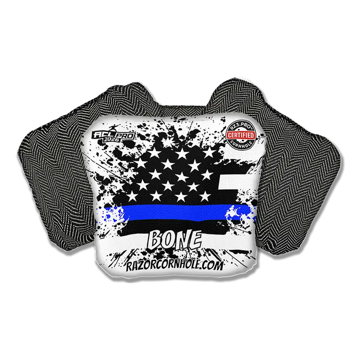 Bone PRO | Blue Line Flag | ACL PRO Razor Cornhole Bags