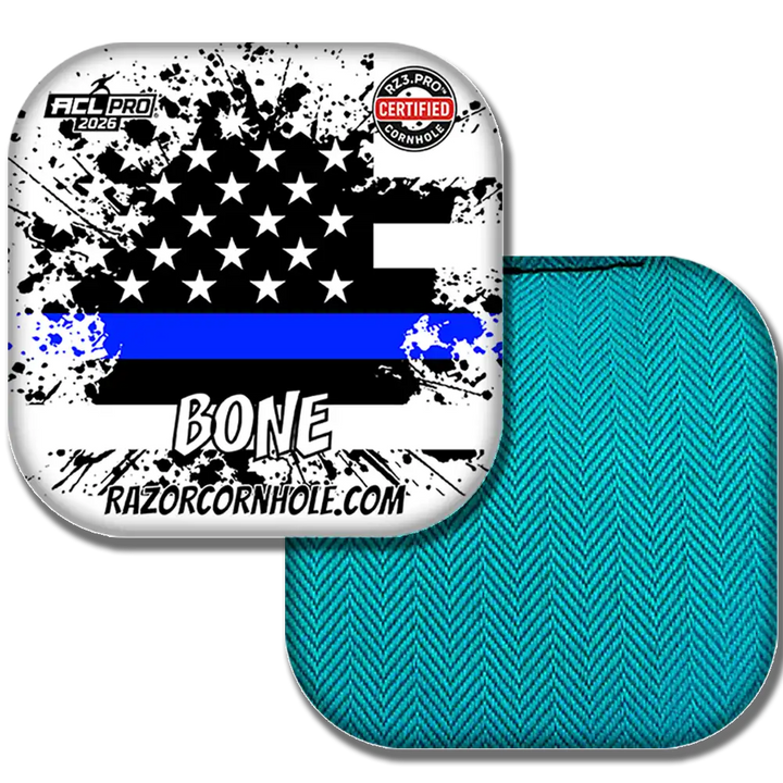 Bone PRO | Blue Line Flag | ACL PRO Razor Cornhole Bags