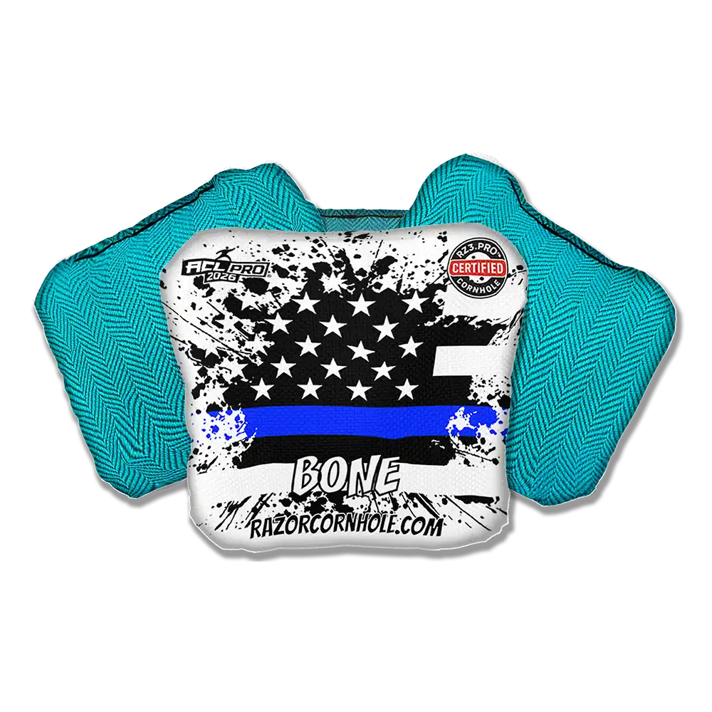 Bone PRO | Blue Line Flag | ACL PRO Razor Cornhole Bags