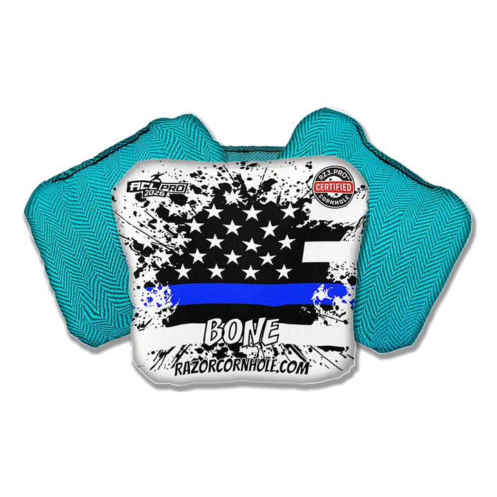 Bone PRO | Blue Line Flag | ACL PRO Razor Cornhole Bags