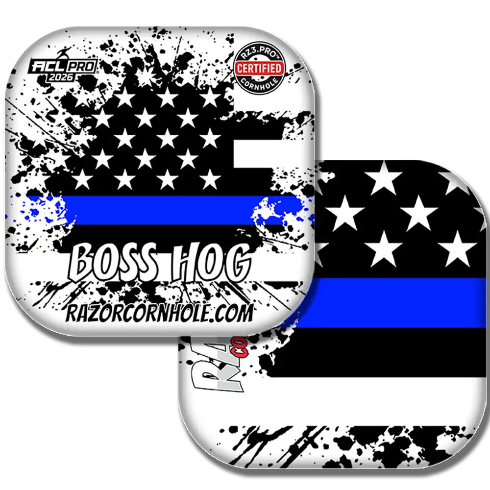 Boss Hog PRO | Blue Line Flag | ACL PRO Razor Cornhole Bags