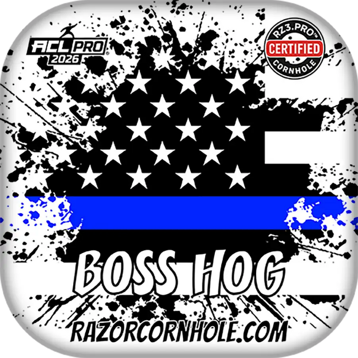 Boss Hog PRO | Blue Line Flag | ACL PRO Razor Cornhole Bags