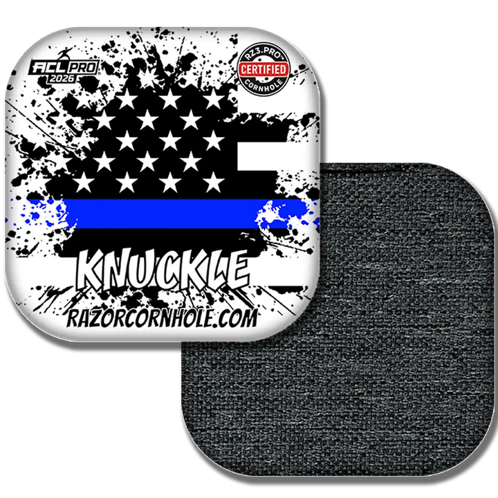 Knuckle PRO | Blue Line Flag | ACL PRO Razor Cornhole Bags