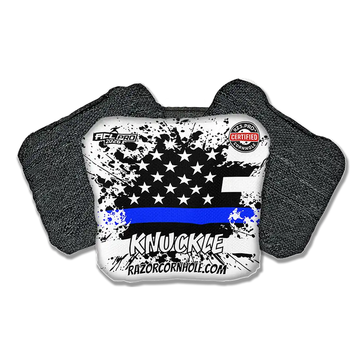 Knuckle PRO | Blue Line Flag | ACL PRO Razor Cornhole Bags