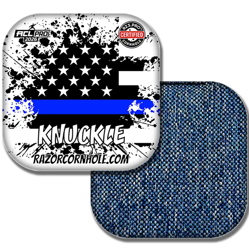 Knuckle PRO | Blue Line Flag | ACL PRO Razor Cornhole Bags
