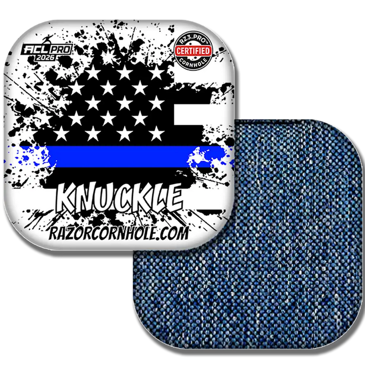 Knuckle PRO | Blue Line Flag | ACL PRO Razor Cornhole Bags