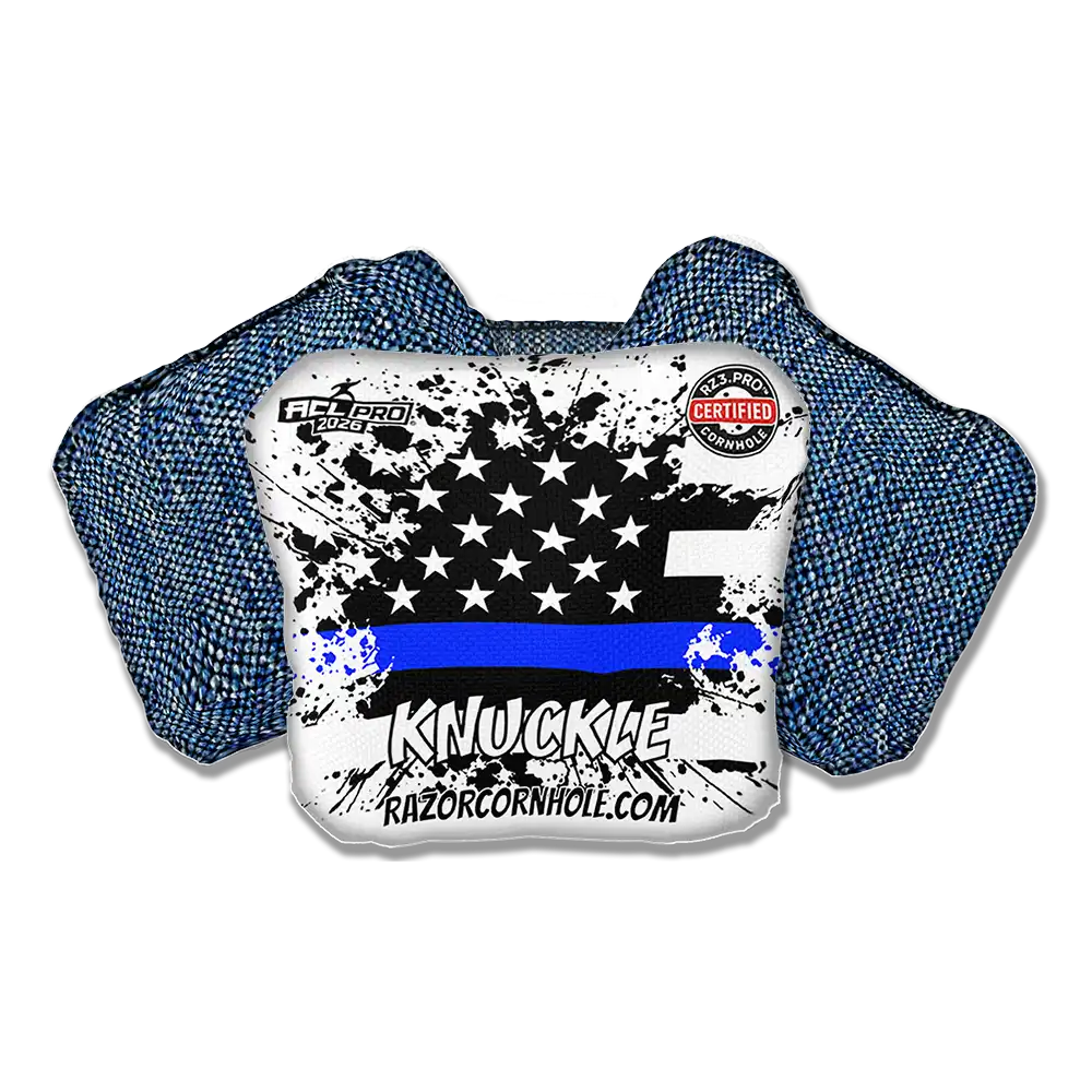 Knuckle PRO | Blue Line Flag | ACL PRO Razor Cornhole Bags