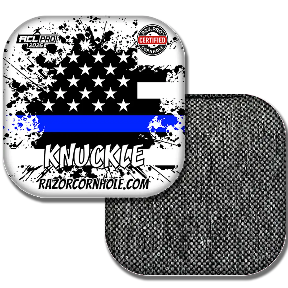 Knuckle PRO | Blue Line Flag | ACL PRO Razor Cornhole Bags