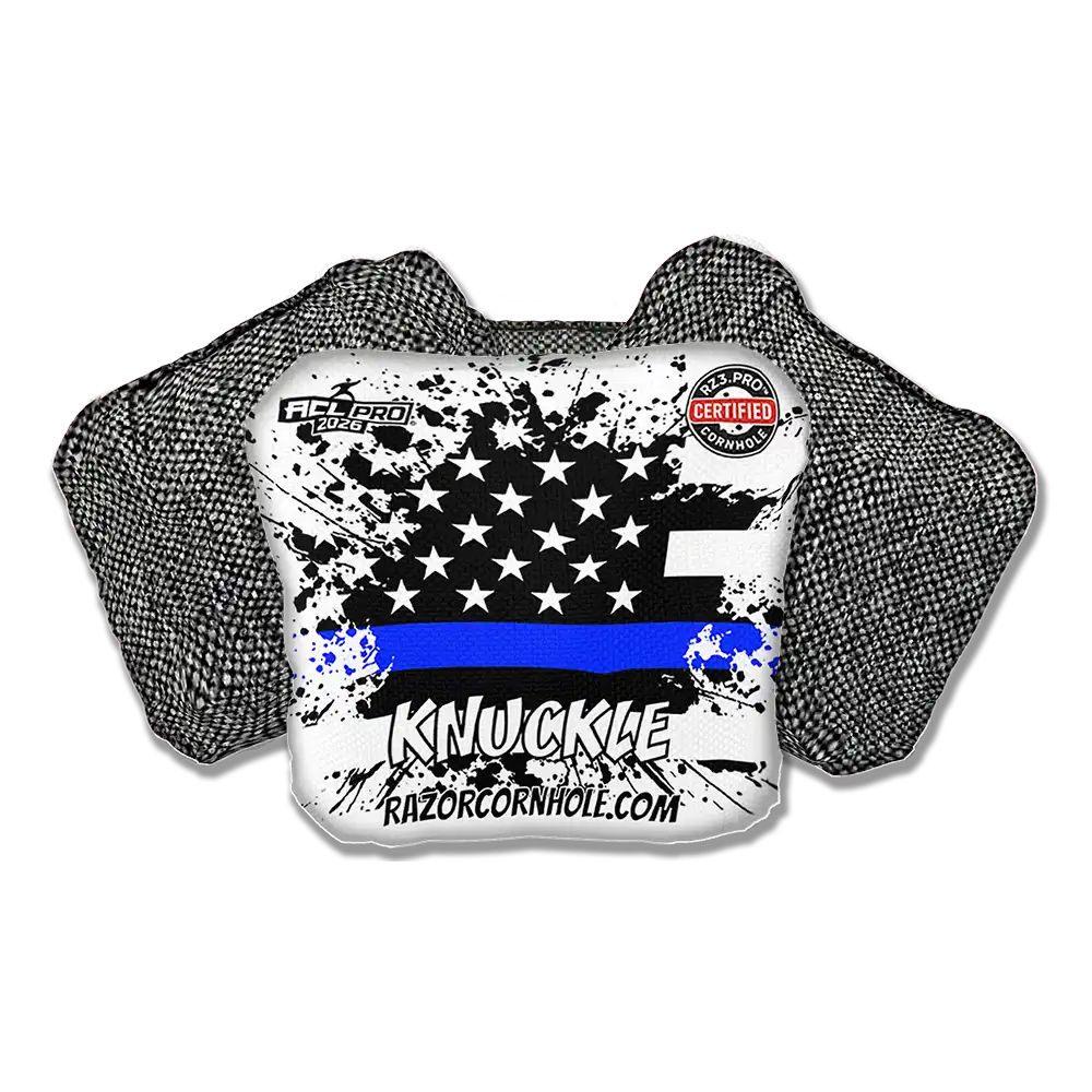 Knuckle PRO | Blue Line Flag | ACL PRO Razor Cornhole Bags