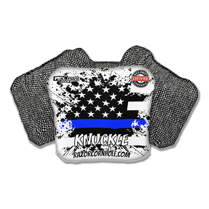 Knuckle PRO | Blue Line Flag | ACL PRO Razor Cornhole Bags