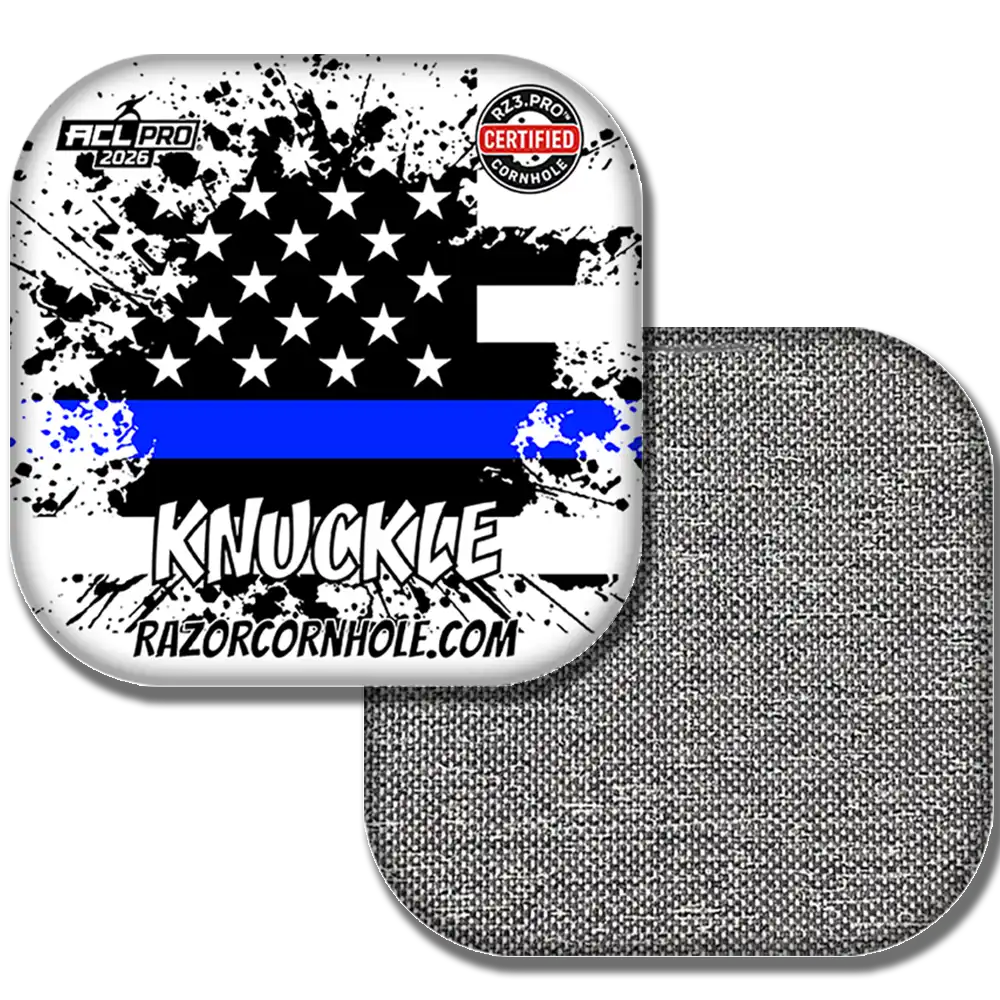 Knuckle PRO | Blue Line Flag | ACL PRO Razor Cornhole Bags
