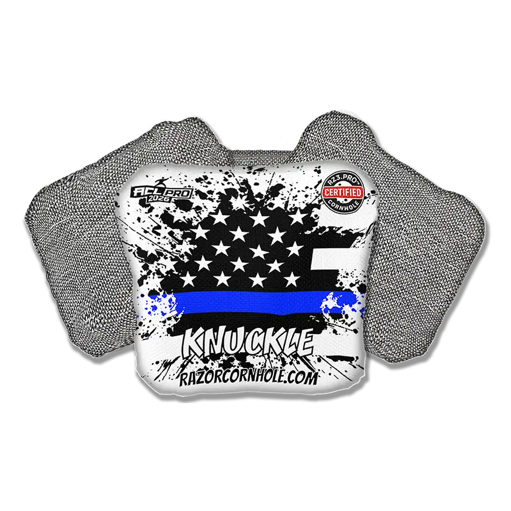 Knuckle PRO | Blue Line Flag | ACL PRO Razor Cornhole Bags