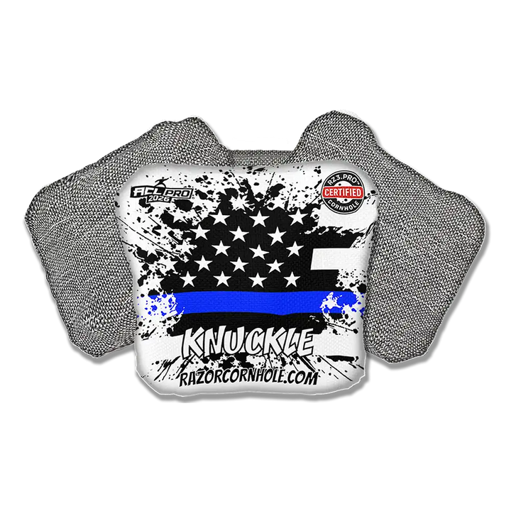 Knuckle PRO | Blue Line Flag | ACL PRO Razor Cornhole Bags