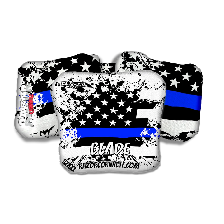 Blade COMP Blue Line Flag Cornhole Bags