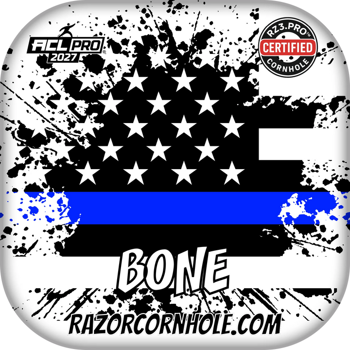 Bone PRO Blue Line Flag Cornhole Bags