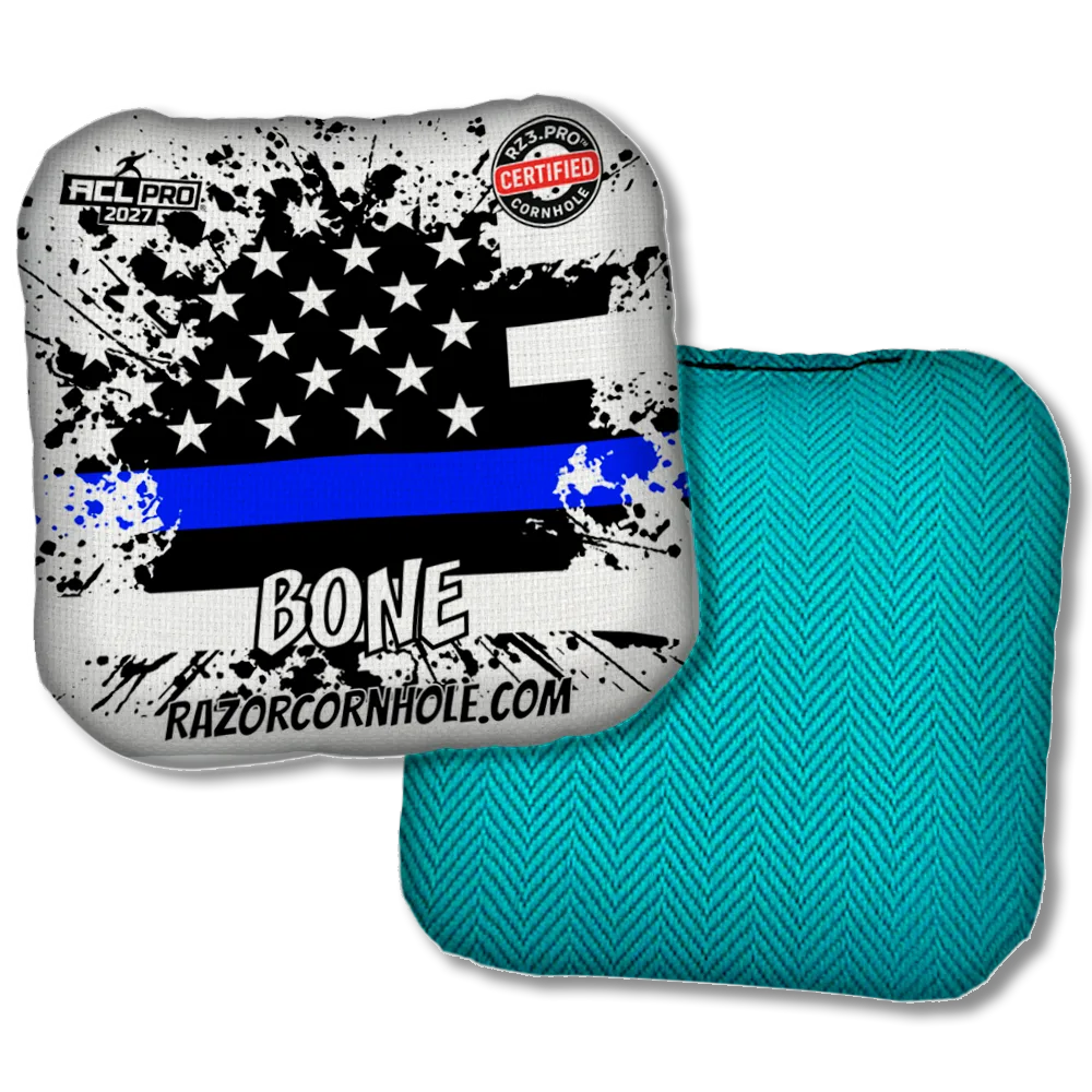 Bone PRO Blue Line Flag Teal Back Product View
