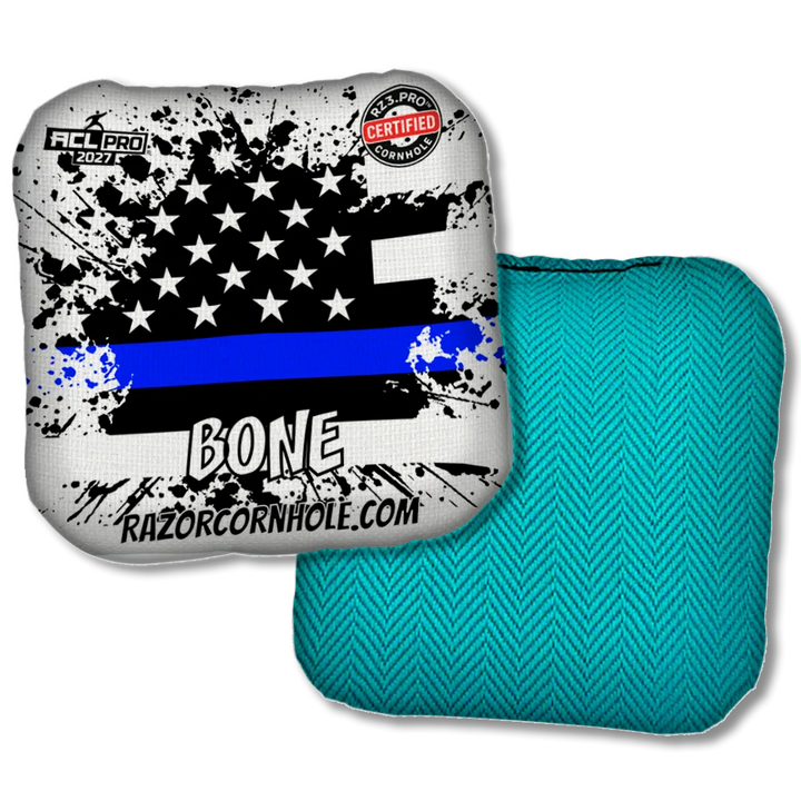 Bone PRO Blue Line Flag Teal Back Product View