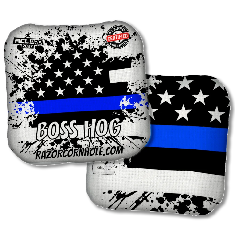 Boss Hog PRO Blue Line Flag Product View