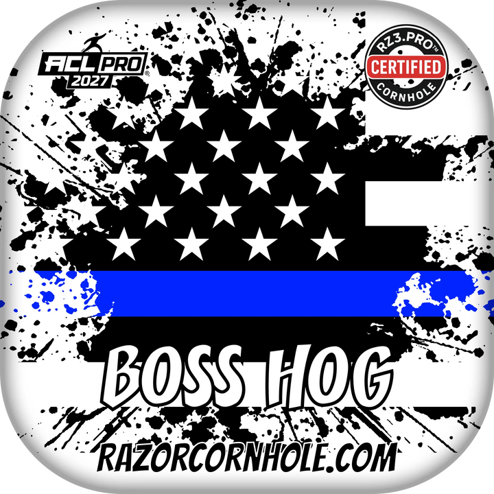 Boss Hog PRO Blue Line Flag Cornhole Bags
