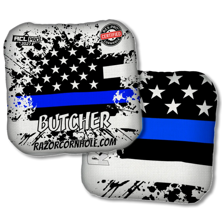 Butcher PRO Blue Line Flag Product View