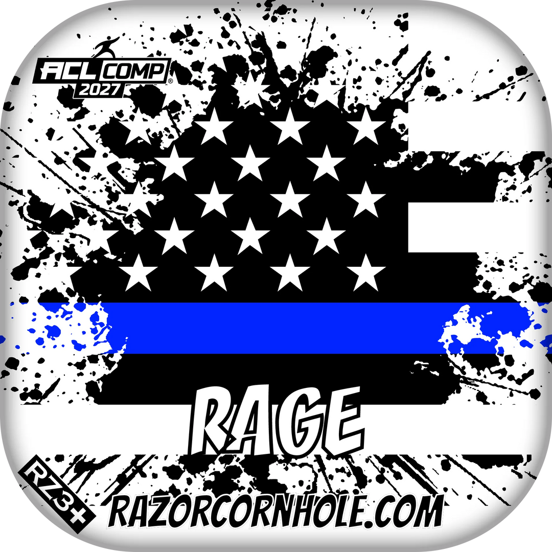 Rage COMP Blue Line Flag Cornhole Bags