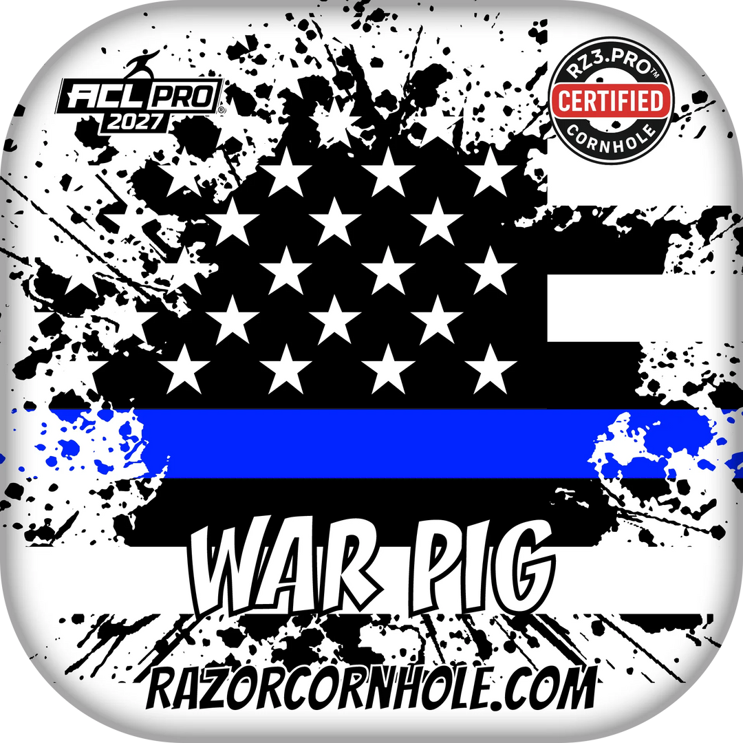War Pig PRO Blue Line Flag Cornhole Bags