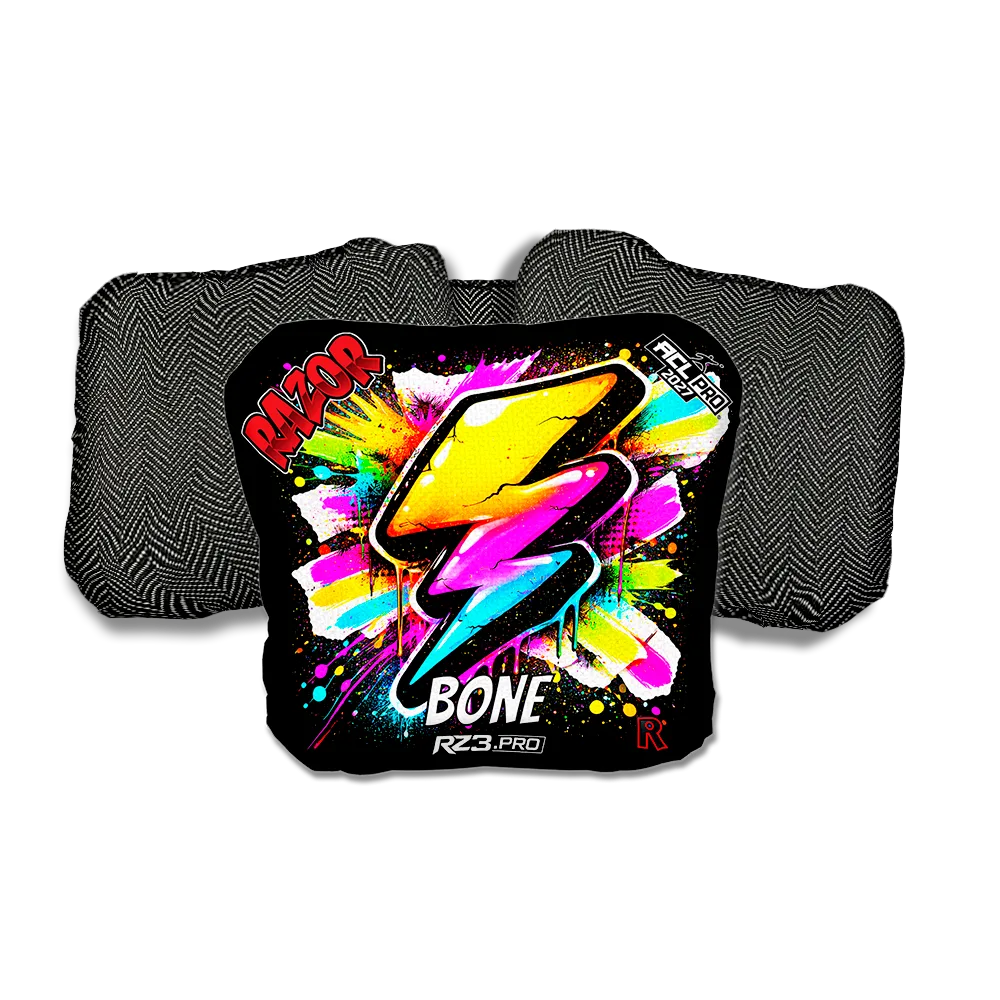 Bone PRO Bolt SP Black Back Cornhole Bags