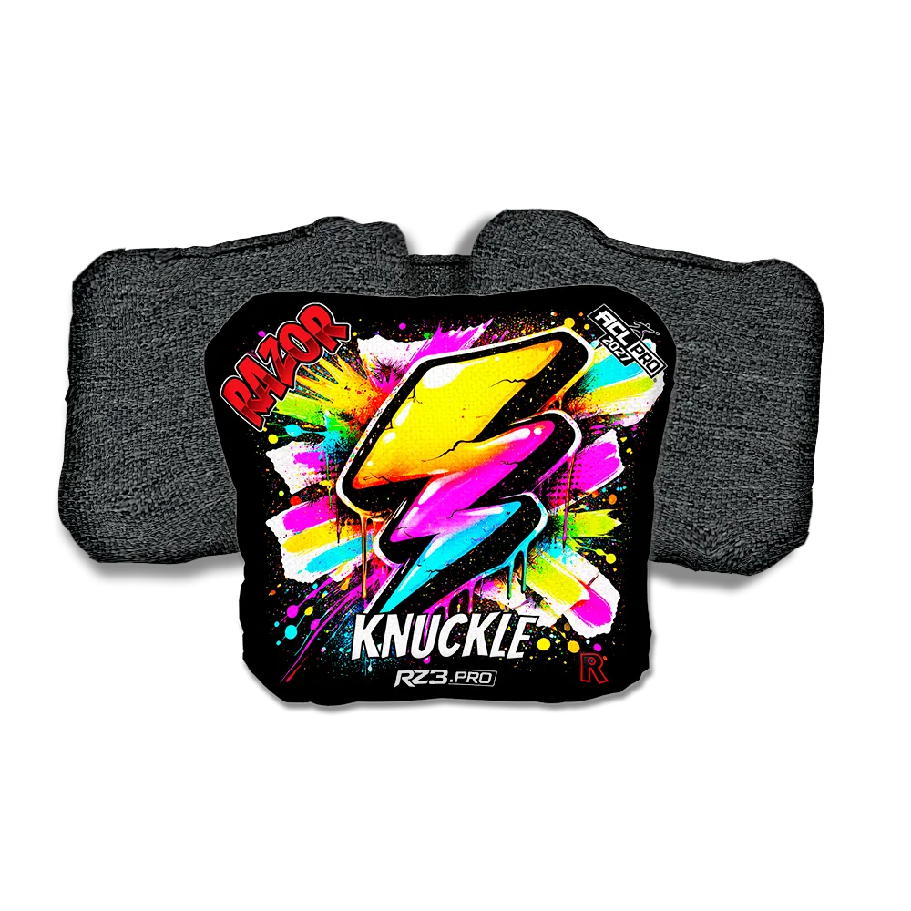 Knuckle PRO Bolt SP Black Back Cornhole Bags
