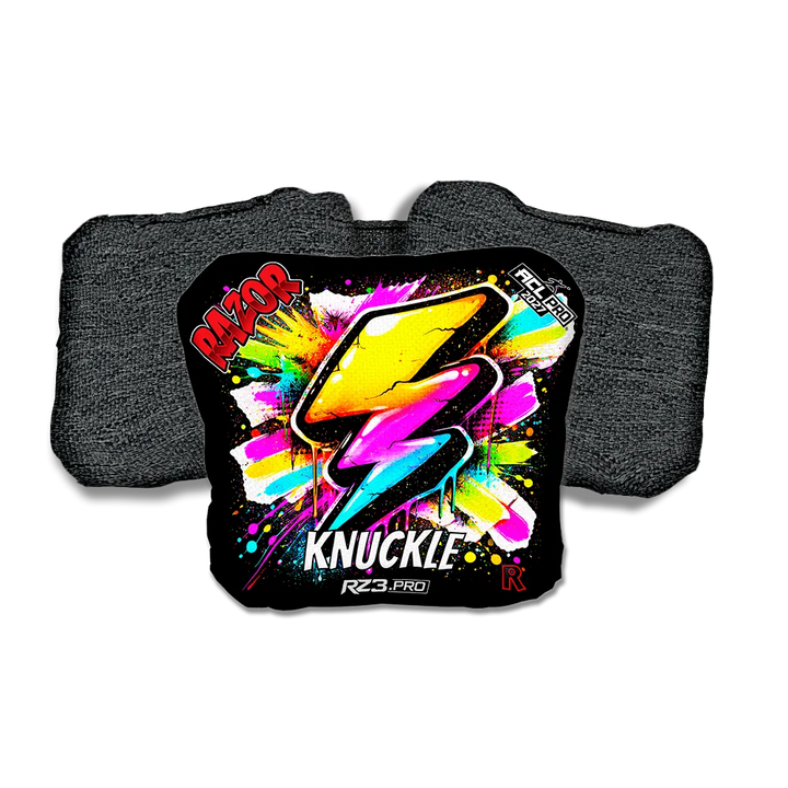 Knuckle PRO Bolt SP Black Back Cornhole Bags